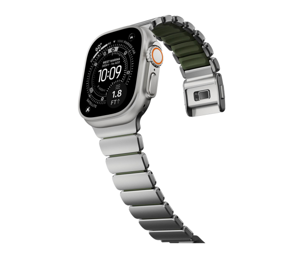 Nomad Stratos Band Natural Titanium Forest Green FKM AW 45/46/49mm - 1537894 - zdjęcie 3